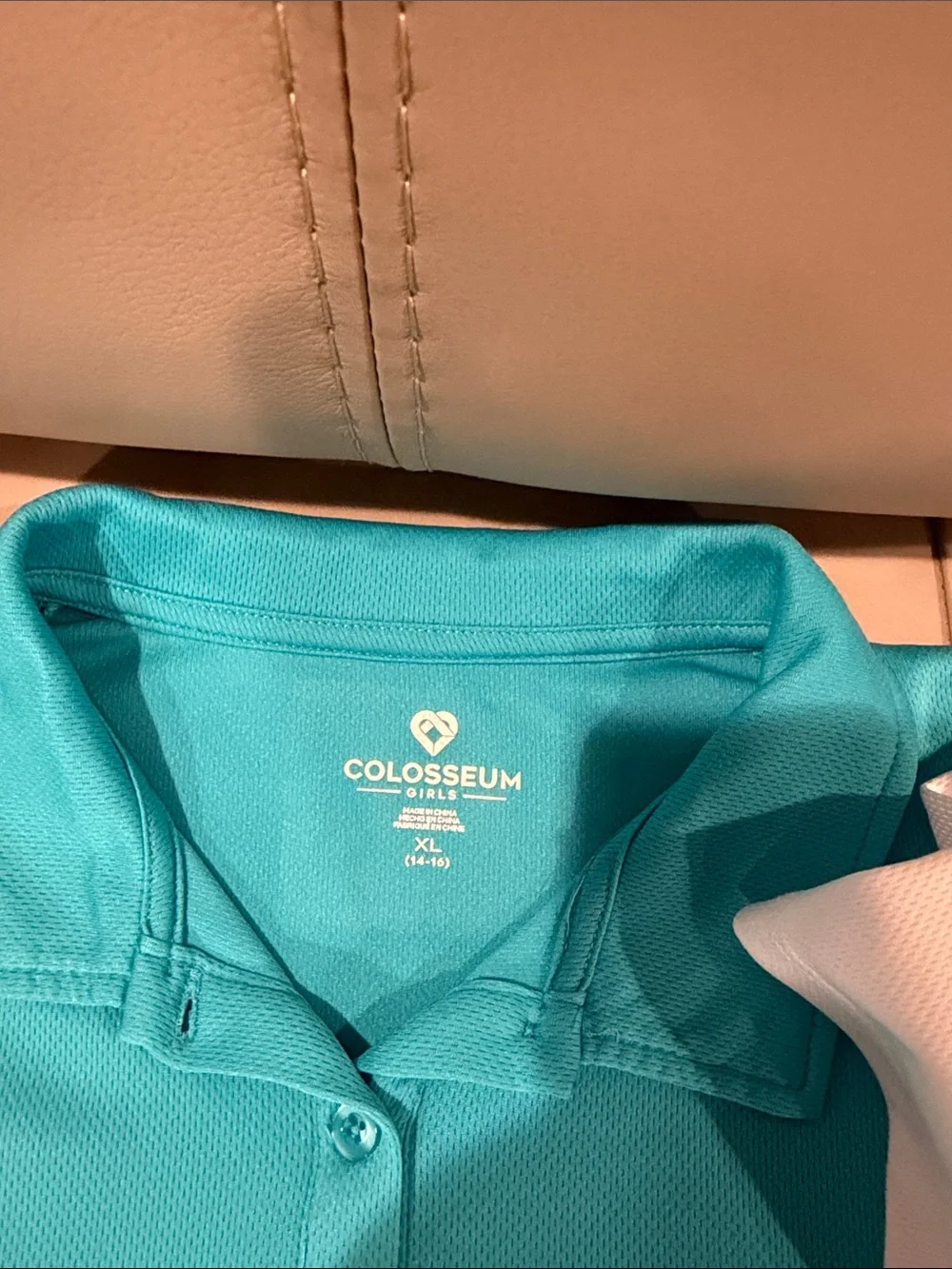 Colosseum Women’s Aqua Polo Shirt 2 for $7